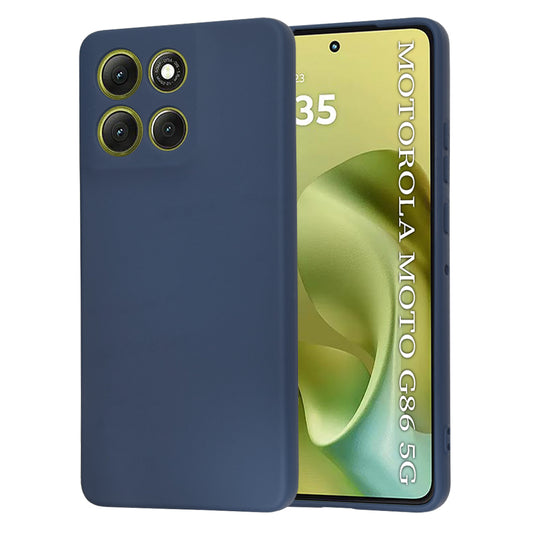 Etui na Motorola Moto G86, Techsuit, SoftFlex, Granatowe