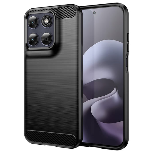 Etui na Motorola Moto G87, Techsuit, Carbon, Czarny