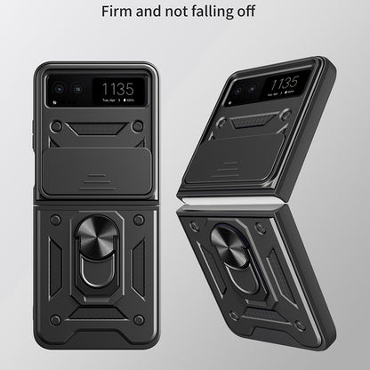 Etui na Motorola Razr 40, Techsuit, CamShield, Czarna