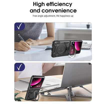 Etui do Motorola Razr 50 Ultra, Techsuit, CamGuard Pro, czarne