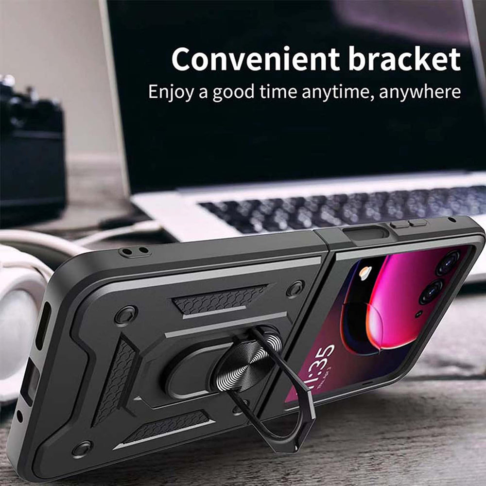Etui do Motorola Razr 60 / Razr 50, Techsuit, CamShield, Czarna