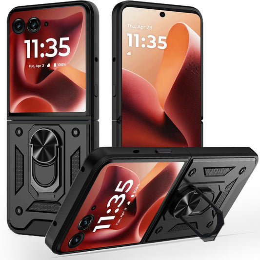 Etui na Motorola Razr 60 Ultra, Techsuit, CamShield, Czarna