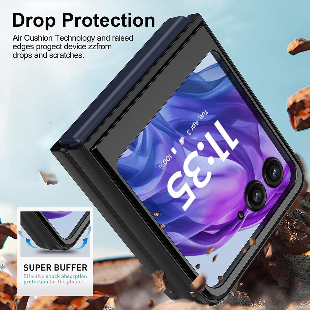Case for Motorola Razr 60 Ultra, Techsuit, CamShield, Black
