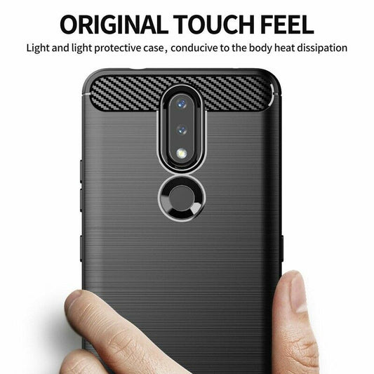 Etui na Nokia 2.4, Techsuit, Carbon, Czarny