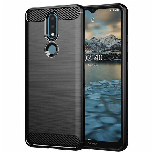 Etui na Nokia 2.4, Techsuit, Carbon, Czarny