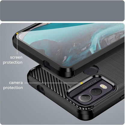 Case for Nokia C22, Techsuit, Carbon, Black