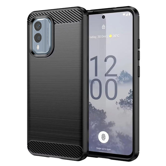 Etui na Nokia X30, Techsuit, Carbon, Czarny
