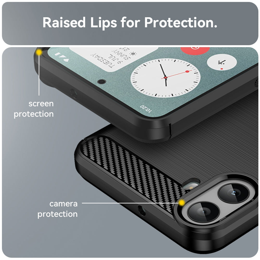 Etui na Nothing CMF Phone 1, Techsuit, Carbon, Czarny