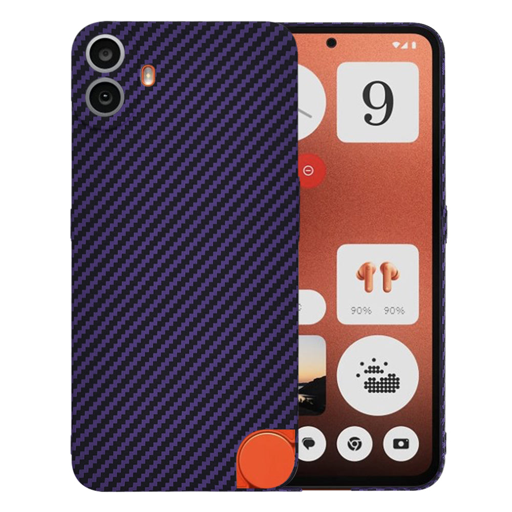 Case for Nothing CMF Phone 1, Techsuit, Carbonite FiberShell, Purple