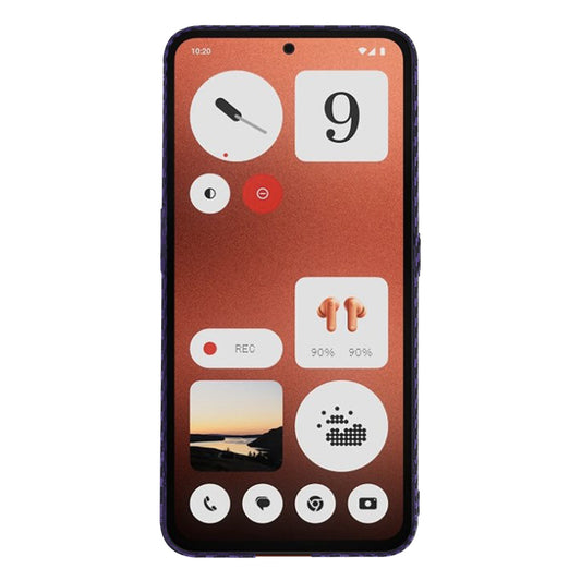 Etui na Nothing CMF Phone 1, Techsuit, Carbonite FiberShell, Fioletowy