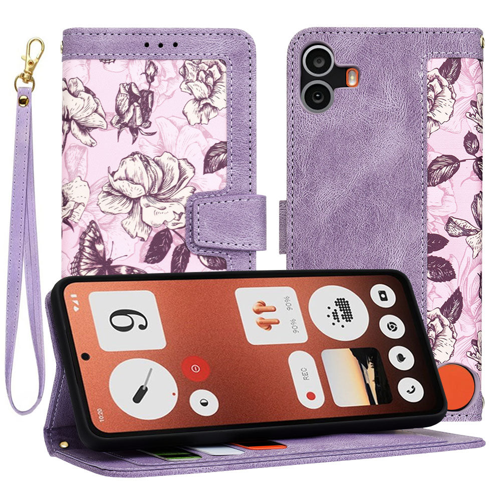 Etui na Nothing CMF Phone 1, Techsuit, FlipCraft, fioletowe