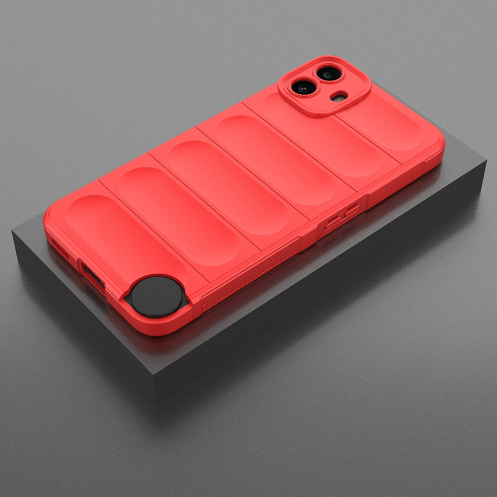 Case for Nothing CMF Phone 1, Techsuit, Magic Shield, Red