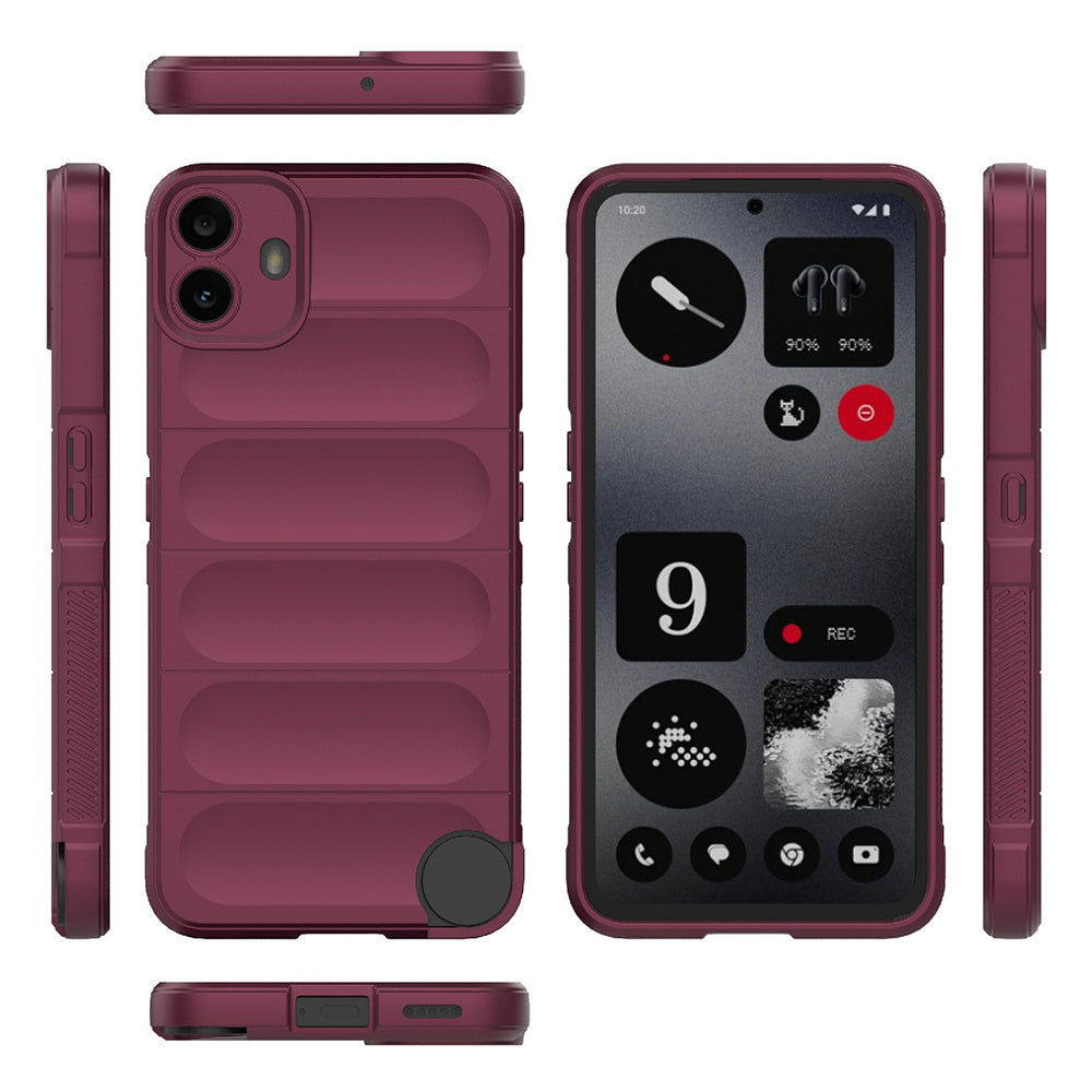 Etui na Nothing CMF Phone 1, Techsuit, Magic Shield, Wiśniowy