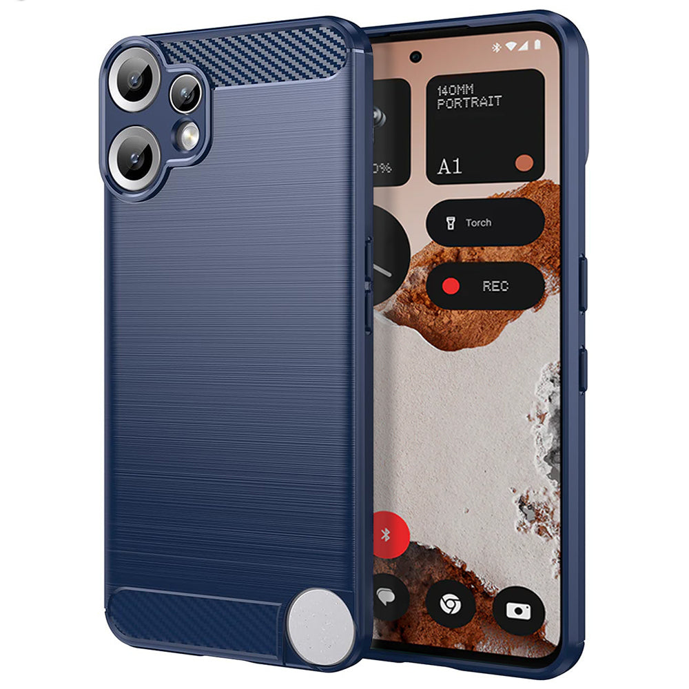 Case for Nothing CMF Phone 2 Pro, Techsuit, Carbon, Blue