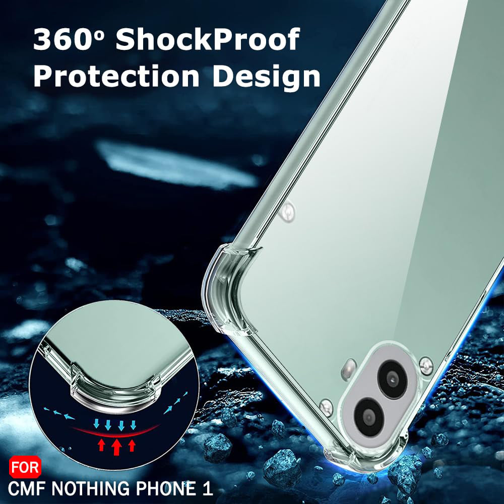 Etui na Nothing CMF Phone 2 Pro, Techsuit, Shockproof Clear, Przezroczyste