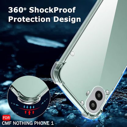 Etui na Nothing CMF Phone 2 Pro, Techsuit, Shockproof Clear, Przezroczyste