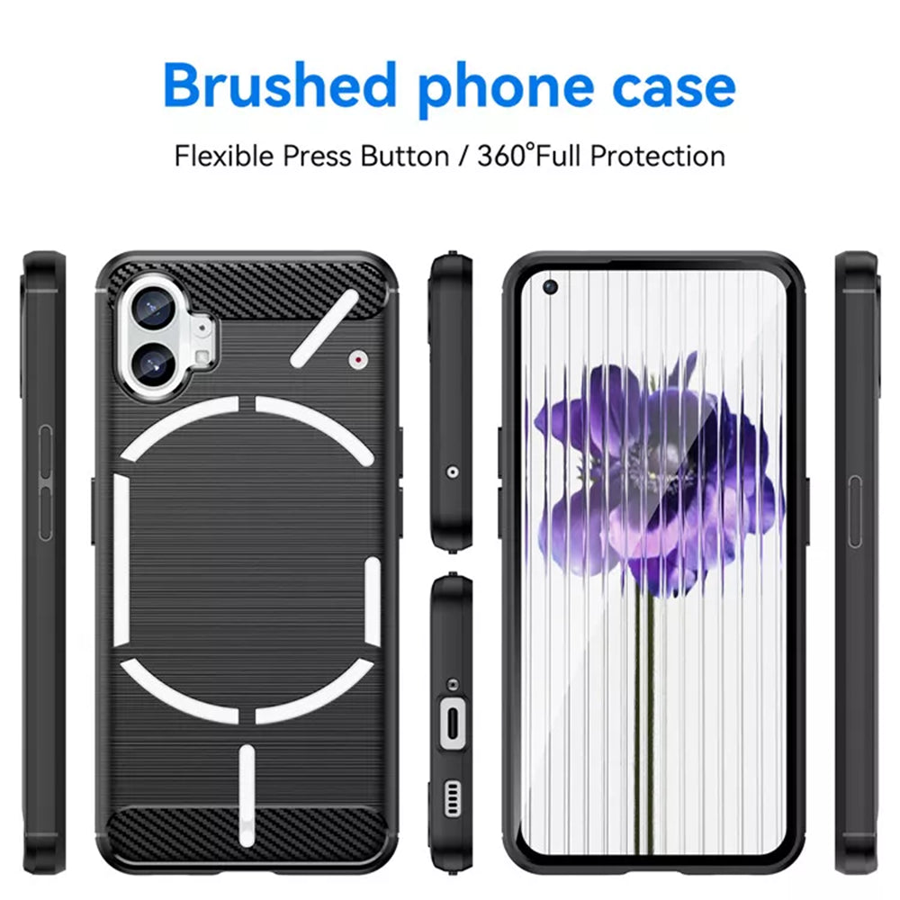 Etui na Nothing Phone (1), Techsuit, Carbon, Czarny