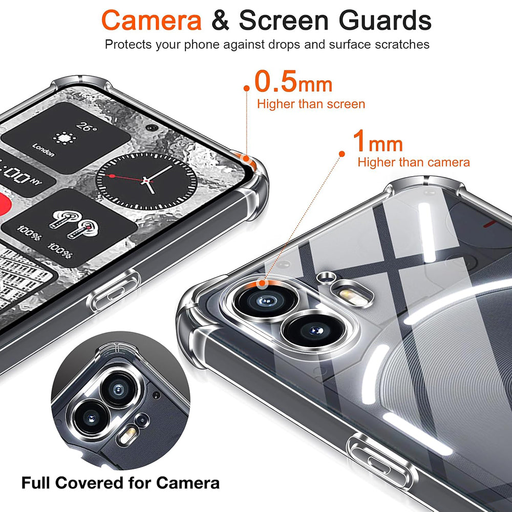 Etui na Nothing Phone (2), Techsuit, Shockproof Clear, Przezroczyste