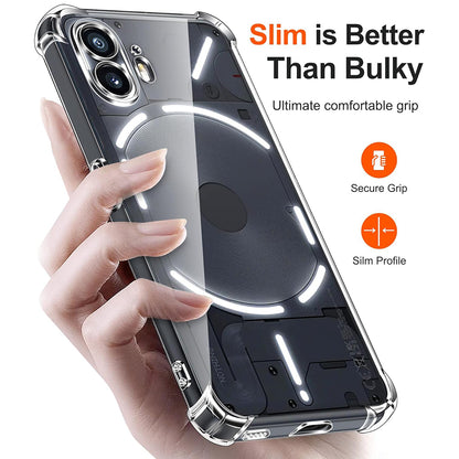 Etui na Nothing Phone (2), Techsuit, Shockproof Clear, Przezroczyste