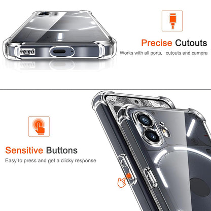 Etui na Nothing Phone (2), Techsuit, Shockproof Clear, Przezroczyste