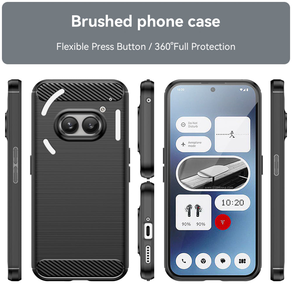 Etui na Nothing Phone (2a) Plus / Phone (2a), Techsuit, Carbon, Czarny