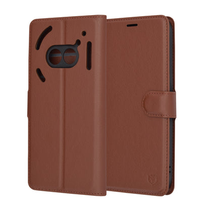 Etui na Nothing Phone (2a) Plus / Phone (2a), Techsuit, Leather Folio, Brązowe
