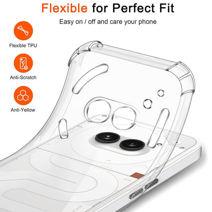 Case for Nothing Phone (2a) Plus / Phone (2a), Techsuit, Shockproof Clear, Transparent