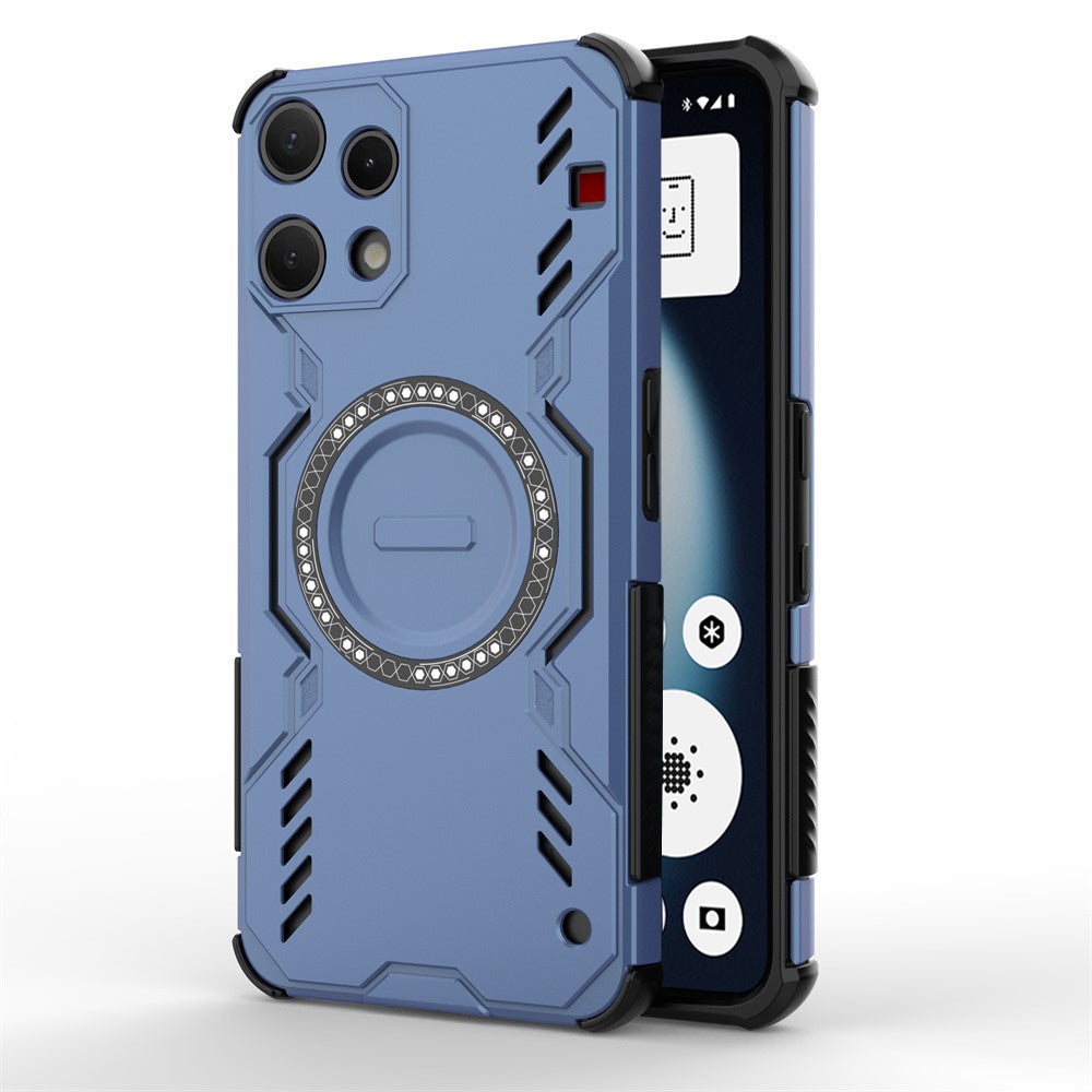 Case for Nothing Phone (3a) Lite, Techsuit, ArmorMag, Blue