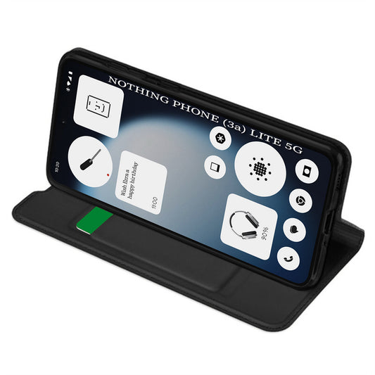 Etui na Nothing Phone (3a) Lite, Techsuit, Magskin Book, Czarne