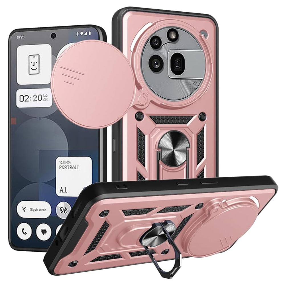 Etui na Nothing Phone (3a) Pro, Techsuit, CamShield, różowe