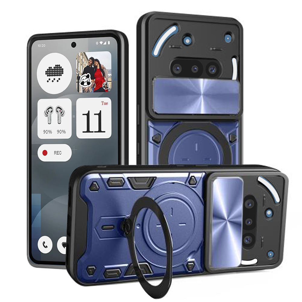 Etui na Nothing Phone (3a), Techsuit, CamGuard Pro, Niebieskie