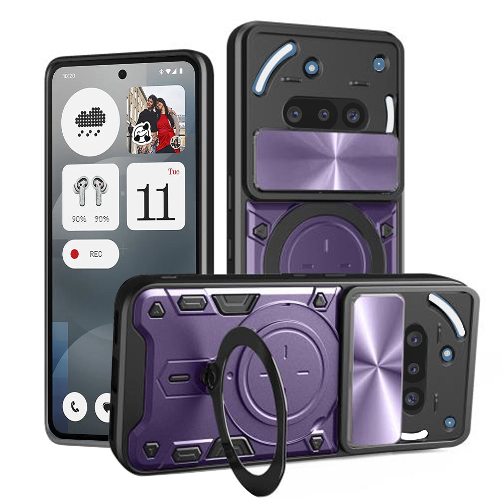 Etui na Nothing Phone (3a), Techsuit, CamGuard Pro, Fioletowy