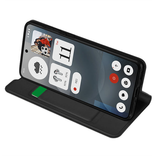 Etui na Nothing Phone (3a), Techsuit, Magskin Book, czarne
