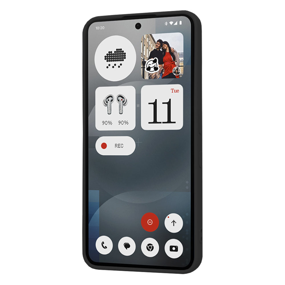 Case for Nothing Phone (3a), Techsuit, SoftFlex, Black