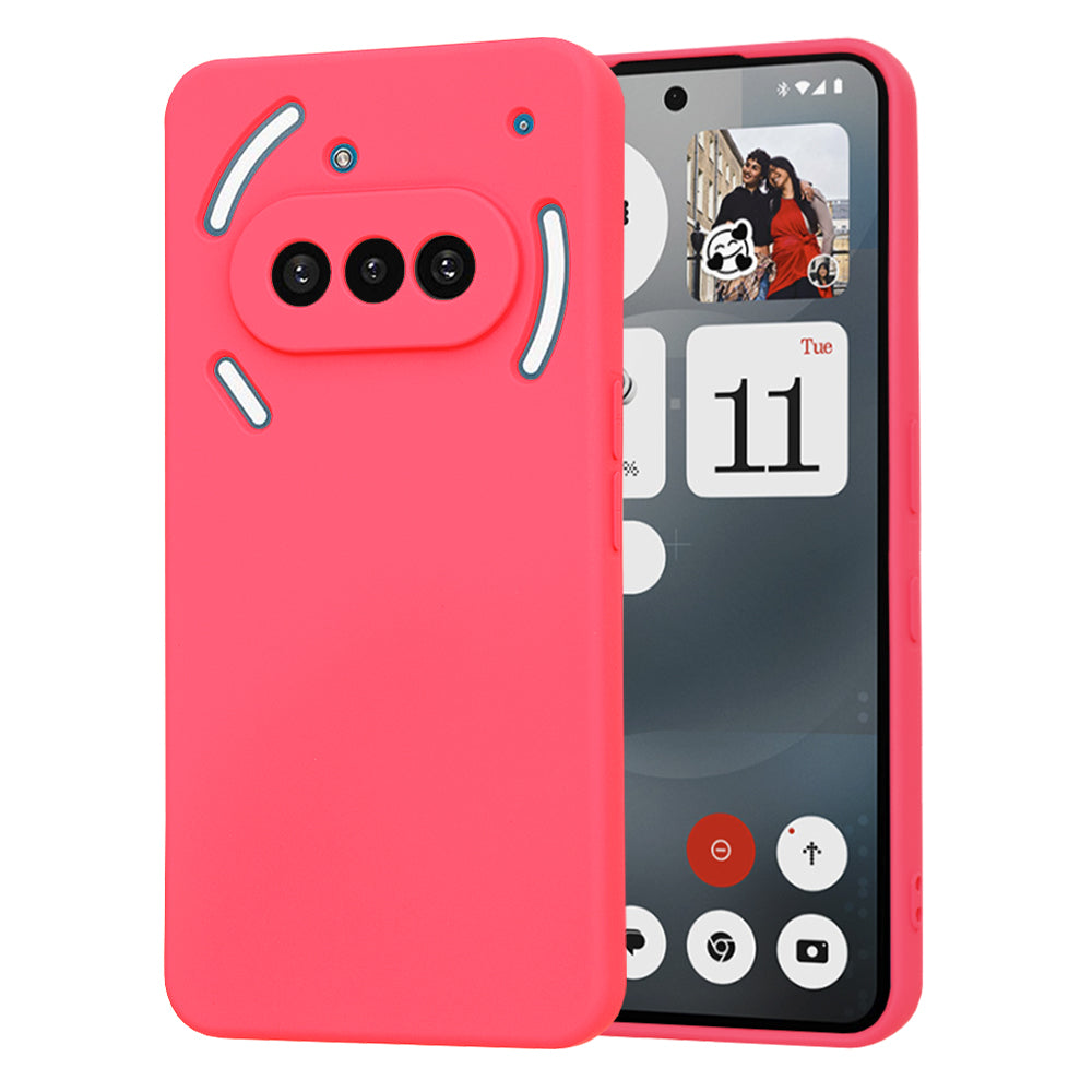 Etui na Nothing Phone (3a), Techsuit, SoftFlex, Ciemnoróżowy
