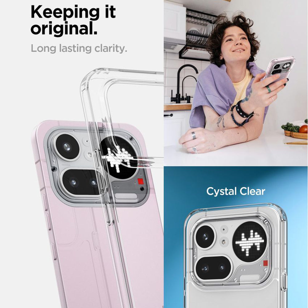 Etui na Nothing Phone (4a) Pro, Spigen, Ultra Hybrid, Przezroczyste ACS11632