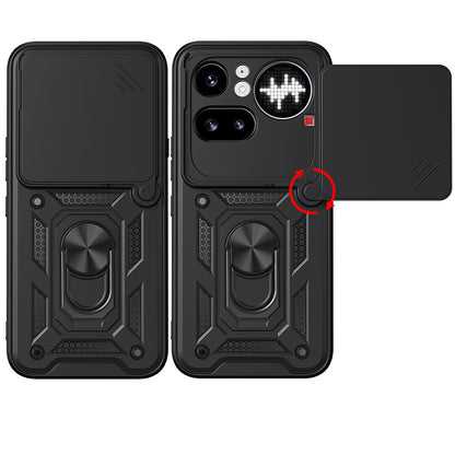 Case for Nothing Phone (4a) Pro, Techsuit, CamShield, Black