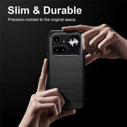 Etui na Nothing Phone (4a) Pro, Techsuit, Carbon, Czarne