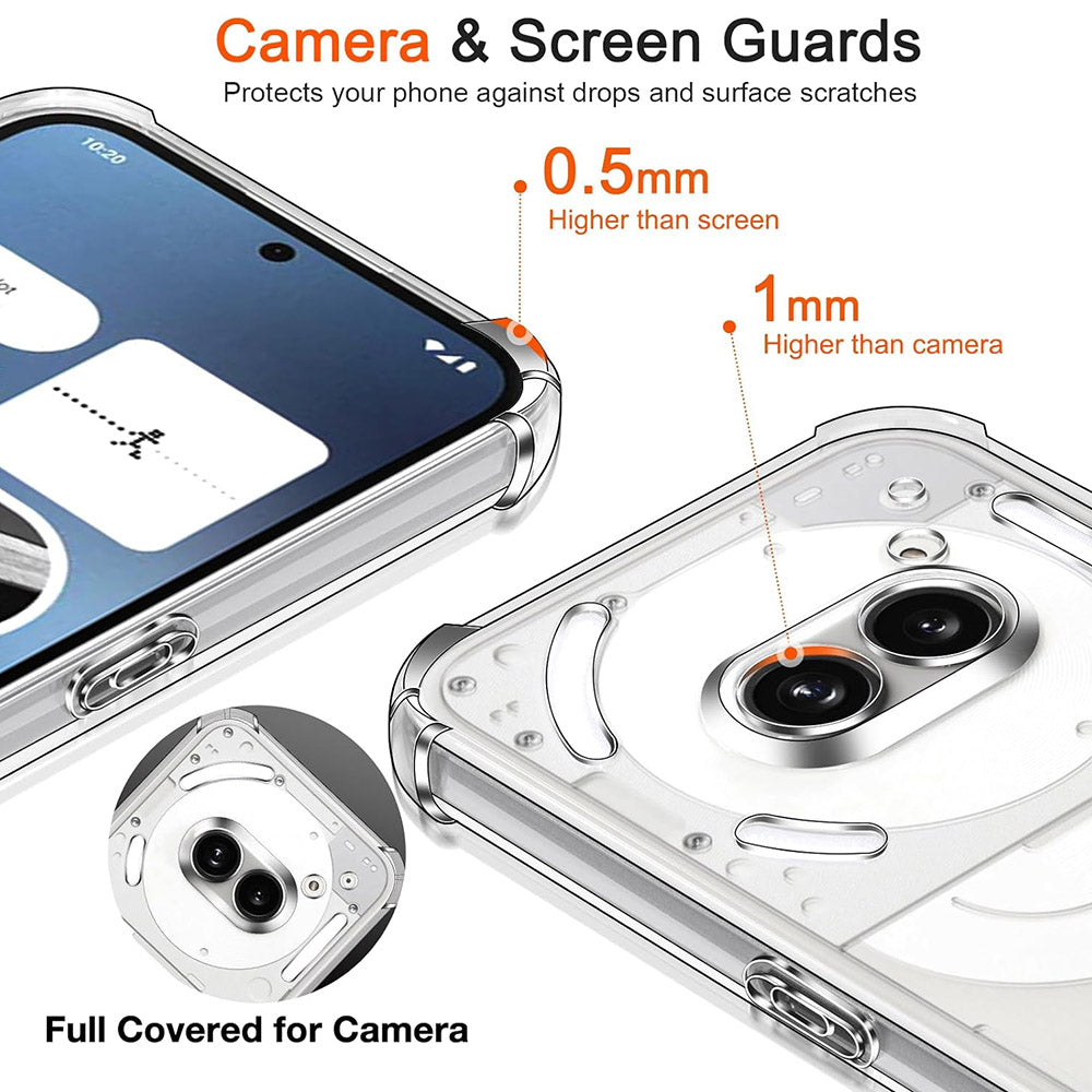 Etui na Nothing Phone (4a), Techsuit, Shockproof Clear, Przezroczyste