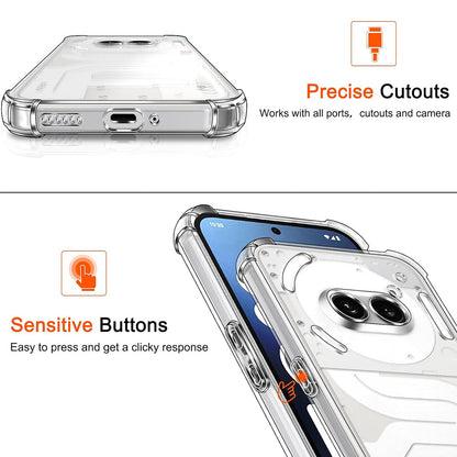 Etui na Nothing Phone (4a), Techsuit, Shockproof Clear, Przezroczyste