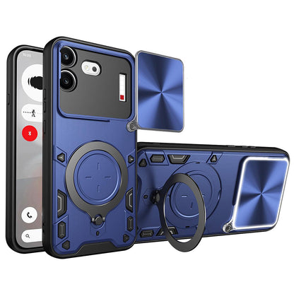 Etui na Nothing Phone (4b), Techsuit, CamGuard Pro, Niebieskie