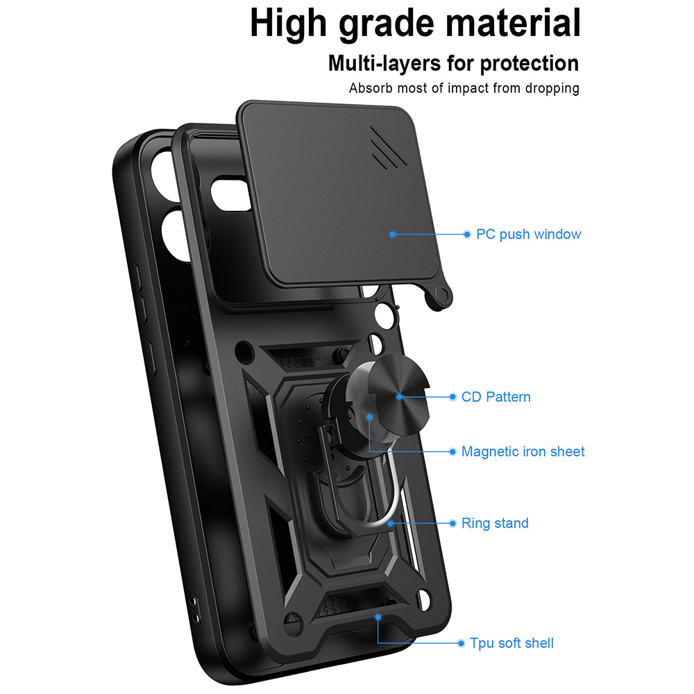 Etui na Nothing Phone (4b), Techsuit, CamShield, Niebieskie