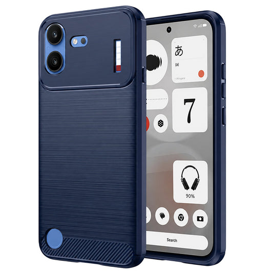 Etui na Nothing Phone (4b), Techsuit, Carbon, Niebieskie