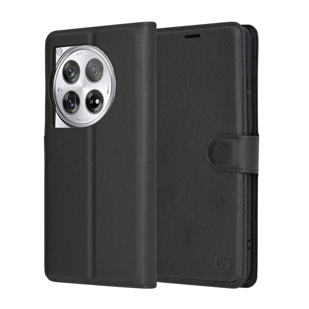 Etui na OnePlus 12, Techsuit, Leather Folio, czarne