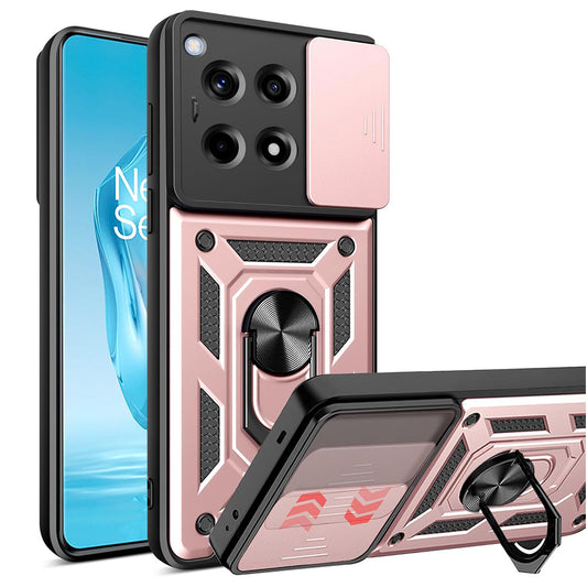 Etui na OnePlus 12R, Techsuit, CamShield, Różowe