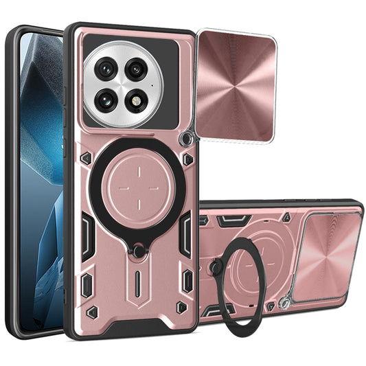 Etui na OnePlus 13, Techsuit, CamGuard Pro, Różowo-Złoty