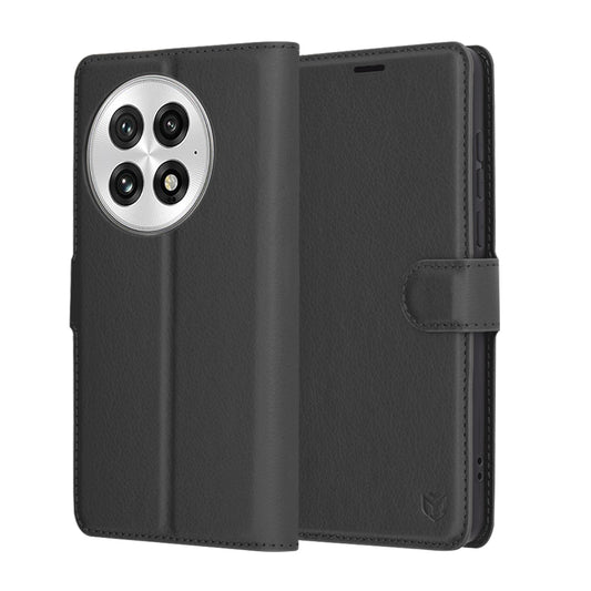 Etui na OnePlus 13, Techsuit, Leather Folio, czarne