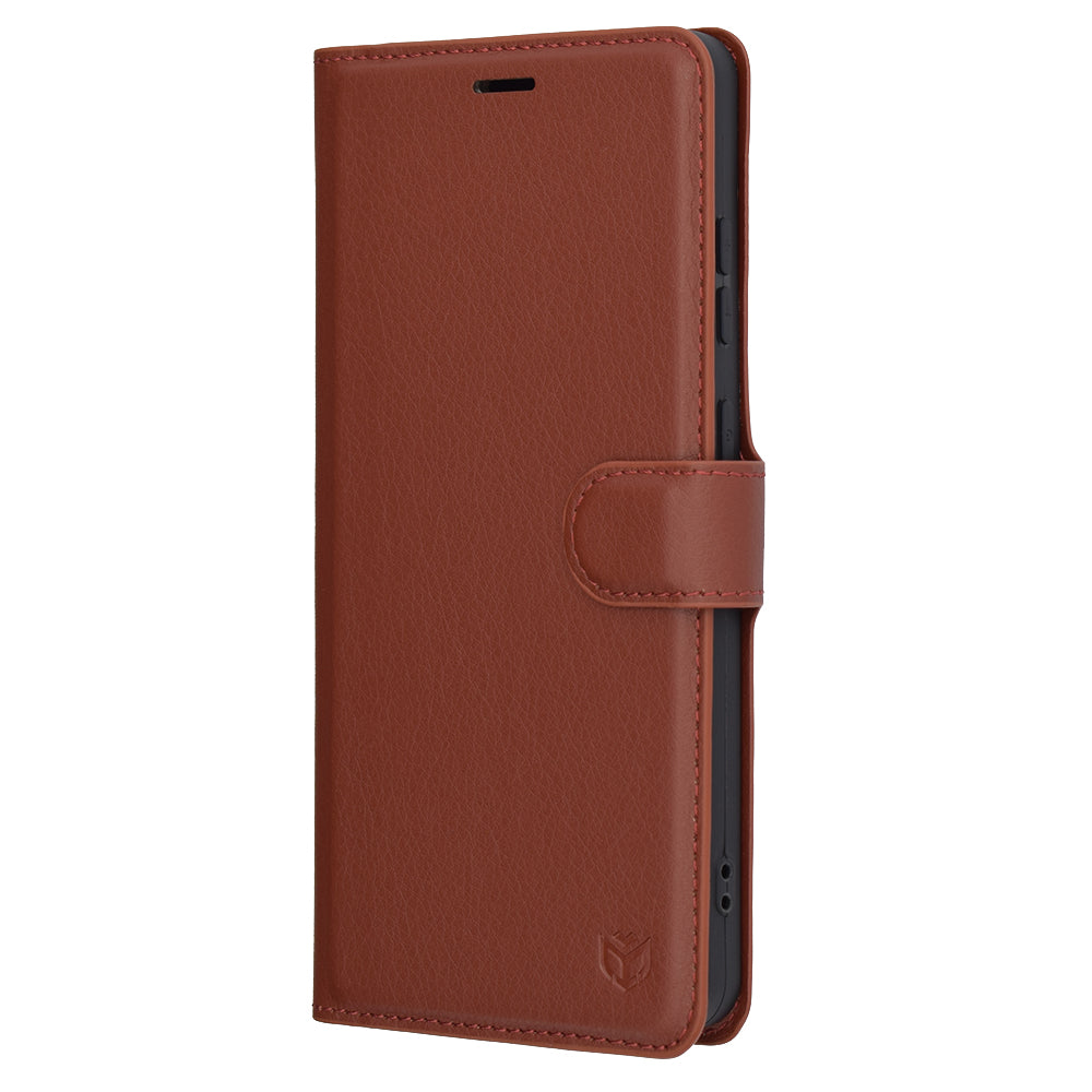 Etui na OnePlus 13R, Techsuit, Leather Folio, Brązowe