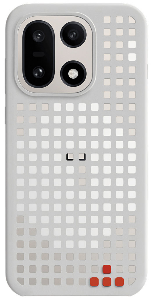 Etui na OnePlus 15, Hole Pattern Magnetic, Szary, Ponownie zapakowany 5431102022