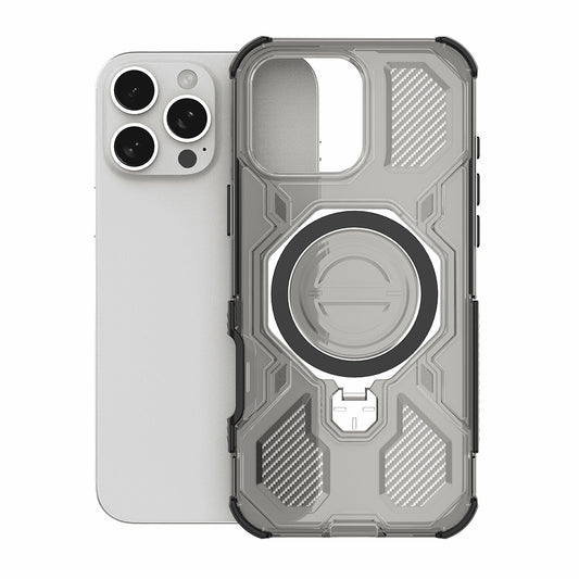 Etui na OnePlus 15, Techsuit, Carbon Shield Pro, Czarne Przezroczyste